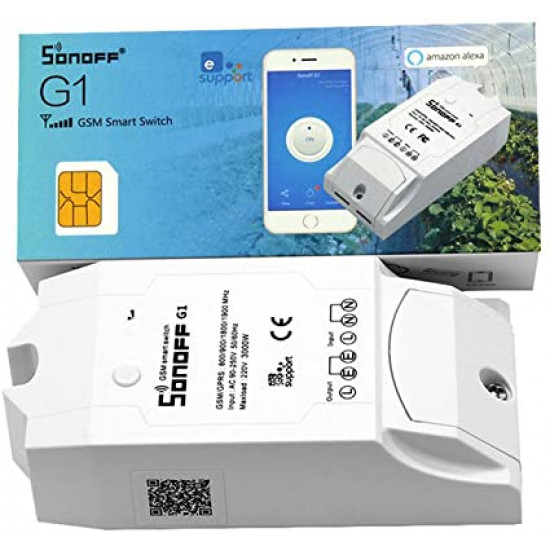 Sonoff G1: commutateur intelligent d'alimentation à distance GPRS / GSM